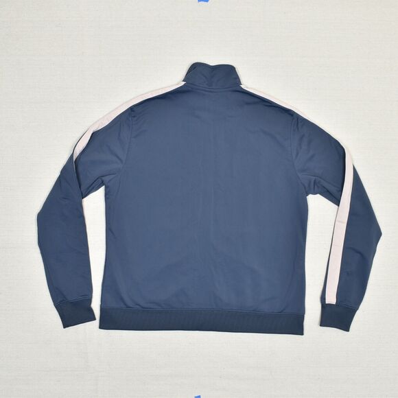 Nike Women Full Zip Active Athletic Jacket Polyester Blue Size L Pockets Solid - Picture 3 of 8